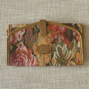 Adolfo Tapestry Cosmetic Travel Bag, NEW